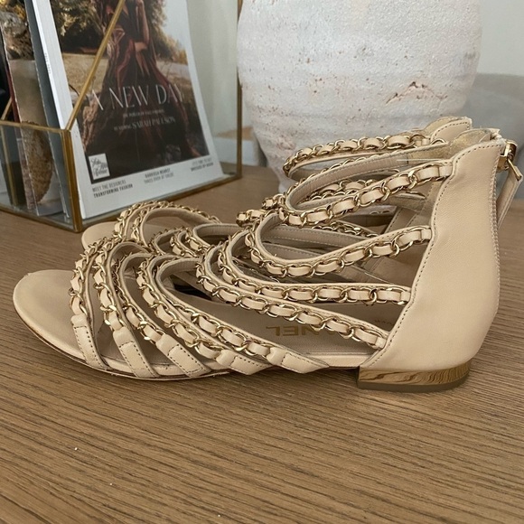 Chanel chain gladiator sandals - Picture 8 of 10